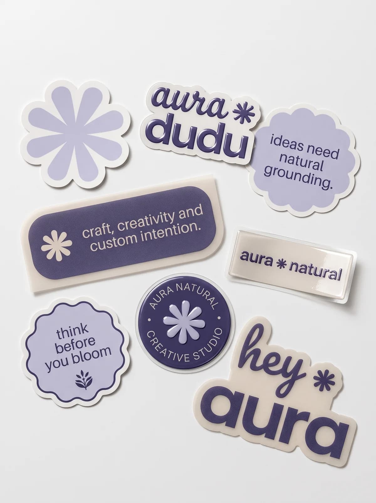 Stickers — DTF, UV DTF, glossy and matte stickers, cut to any shape.